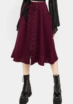 Psyche Textured Midi Skirt