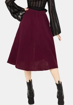 Psyche Textured Midi Skirt