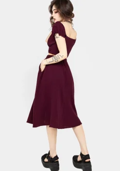 Psyche Textured Midi Skirt