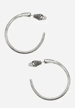 Ramona Snake Hoop Earrings