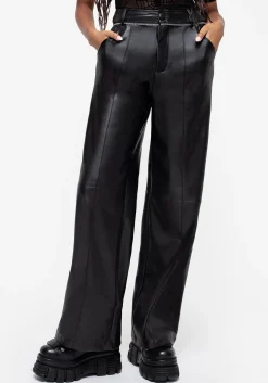 Rapture Zipper Leather Trousers