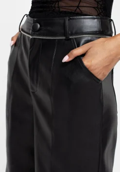 Rapture Zipper Leather Trousers