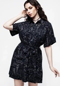 Realm Mini Short Sleeve Shirt Dress