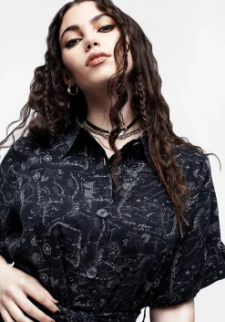 Realm Mini Short Sleeve Shirt Dress