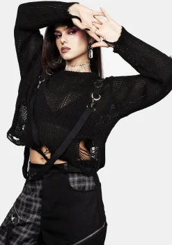 Rebellion Hardware Bondage Sweater