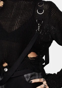 Rebellion Hardware Bondage Sweater
