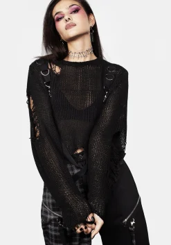 Rebellion Hardware Bondage Sweater