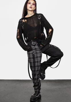 Rebellion Hardware Bondage Sweater