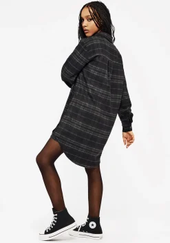 Reckless Check Longline Shirt