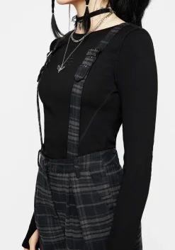 Reckless Distressed Check Trousers