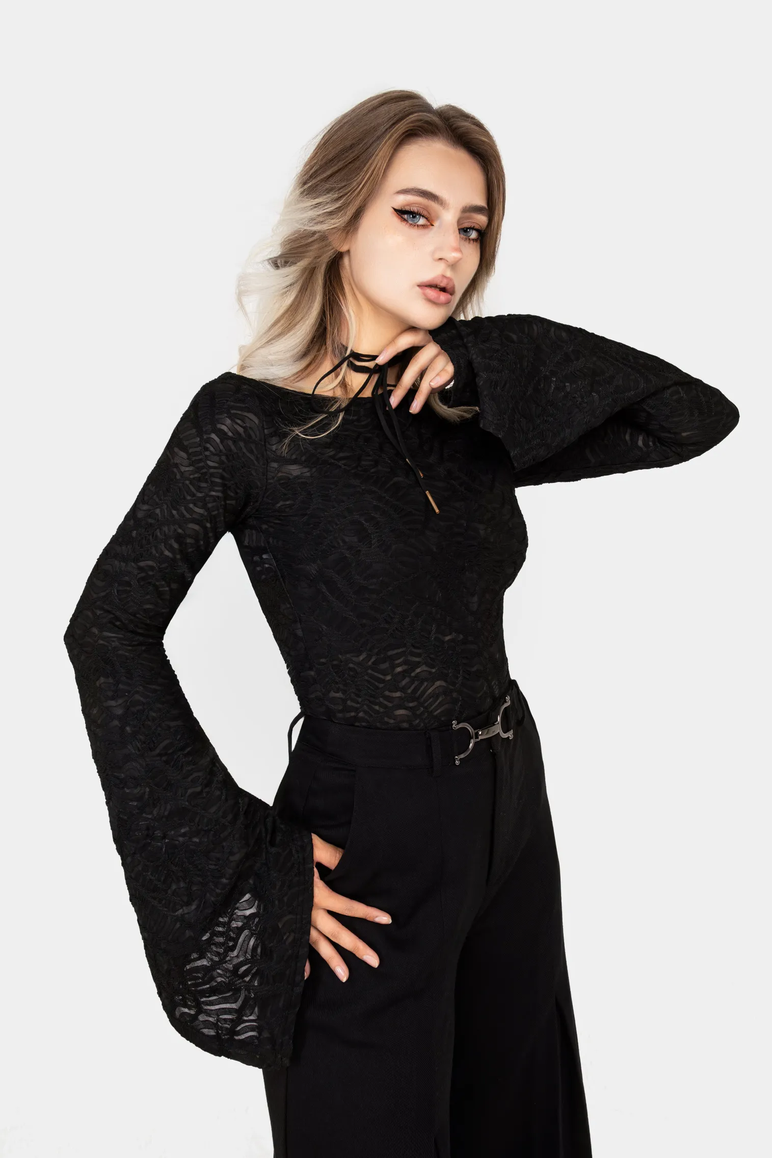 Reinette Flute Sleeve Top