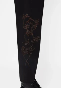 Renita Embroidered Tapered Tailored Trouser