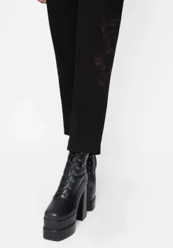 Renita Embroidered Tapered Tailored Trouser