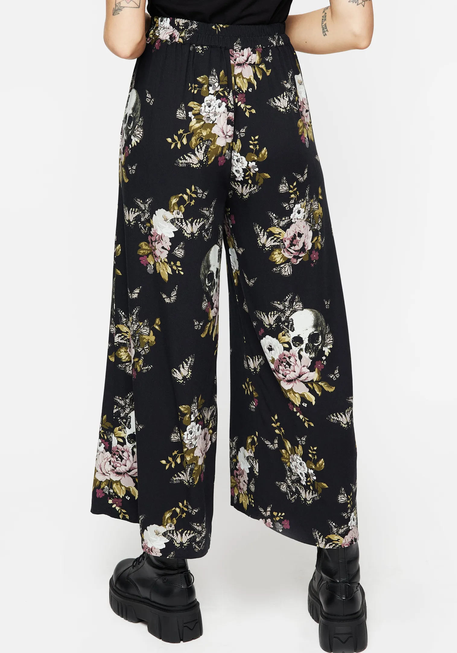Revival Floral Wide Leg Culotte Trousers