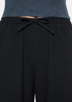 Rian Seersucker Straight Leg Trousers