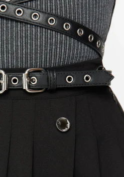 Rivet Eyelet Buckle Wrap Harness
