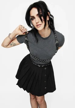 Rivet Eyelet Buckle Wrap Harness