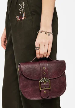 Rosamoth Buckle Crossbody Satchel Bag