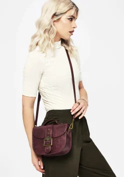 Rosamoth Buckle Crossbody Satchel Bag