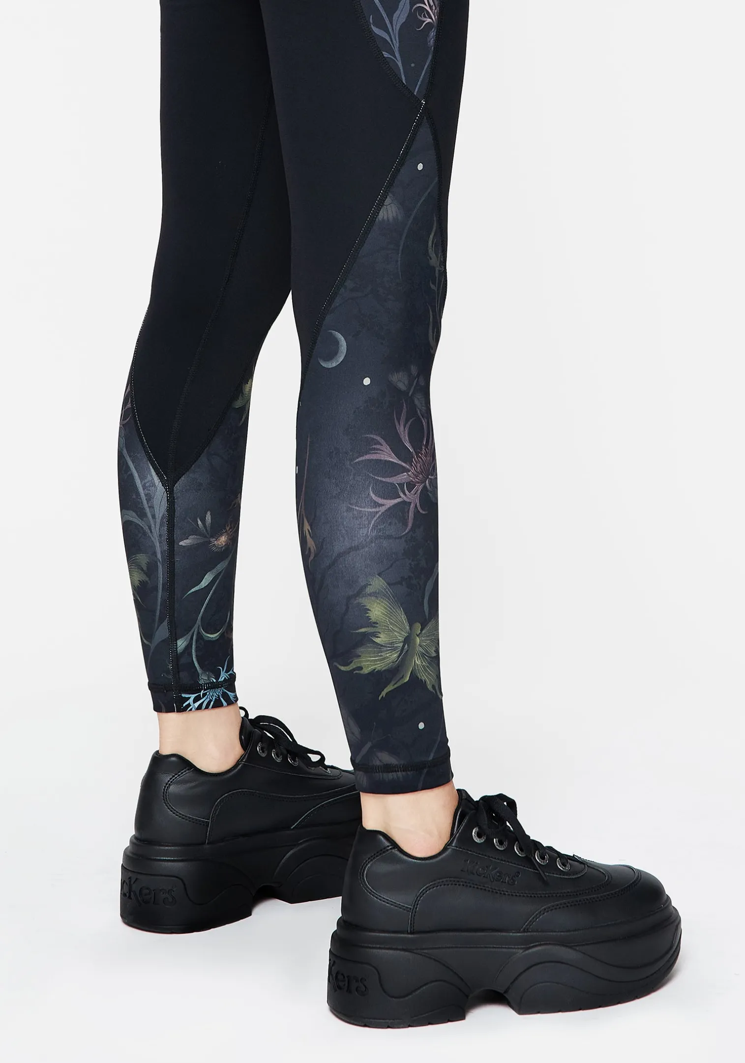 Rosanella Floral Fairy Print Athleisure Sports Leggings