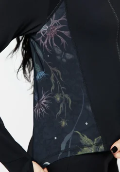 Rosanella Floral Fairy Print Athleisure Sports Jacket