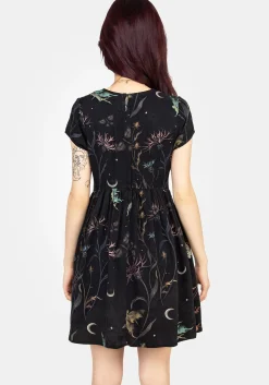 Rosanella Floral Print Mini Smock Dress