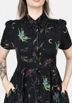 Rosanella Floral Print Midi Shirt Dress