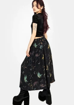 Rosanella Floral Print Midi Skirt
