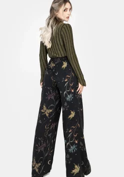 Rosanella Floral Print Straight Leg Trousers