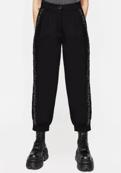 Rosethorn Embroidered Balloon Trousers