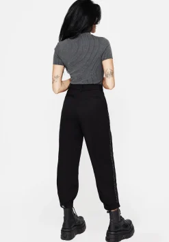 Rosethorn Embroidered Balloon Trousers