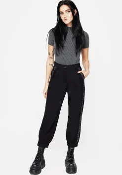Rosethorn Embroidered Balloon Trousers