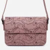 Rosethorn Floral Debossed Crossbody Bag