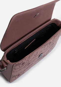 Rosethorn Floral Debossed Crossbody Bag