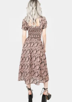 Rosethorn Ruffle Midi Skirt