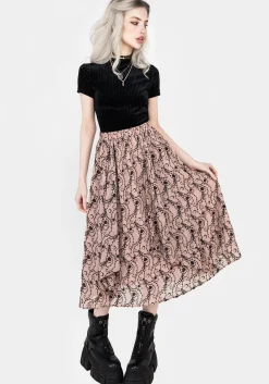 Rosethorn Ruffle Midi Skirt