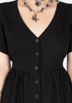 Rowan Linen Button Up Midi Dress
