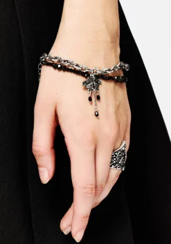 Rowan Moth Mixed Chain Bracelet