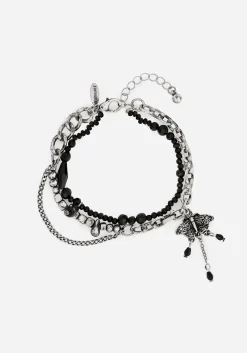 Rowan Moth Mixed Chain Bracelet