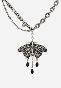 Rowan Moth Mixed Chain Necklace