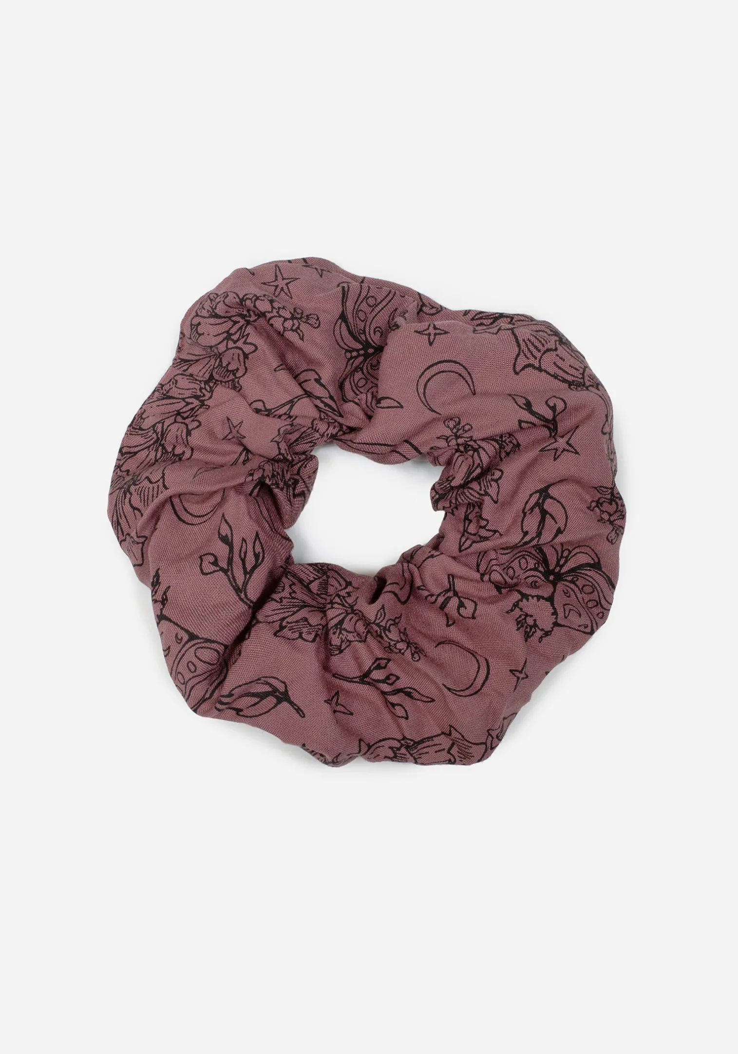 Roxana Moth Foxglove Hair Scrunchie