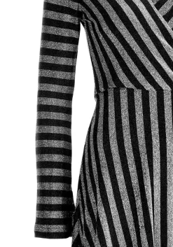 Roxy Glitter Mock Wrap Dress