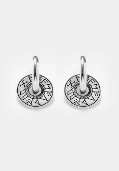 Runes Disk Earrings