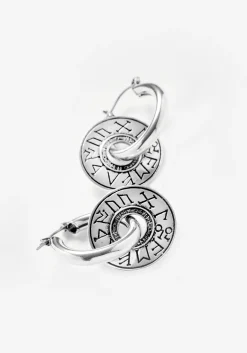 Runes Disk Earrings