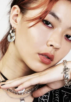 Runes Disk Earrings