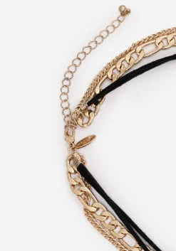 Runes Layered Necklace - Gold