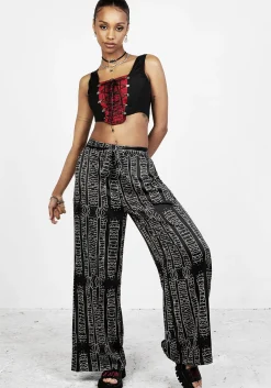Runes Wide Leg Trousers