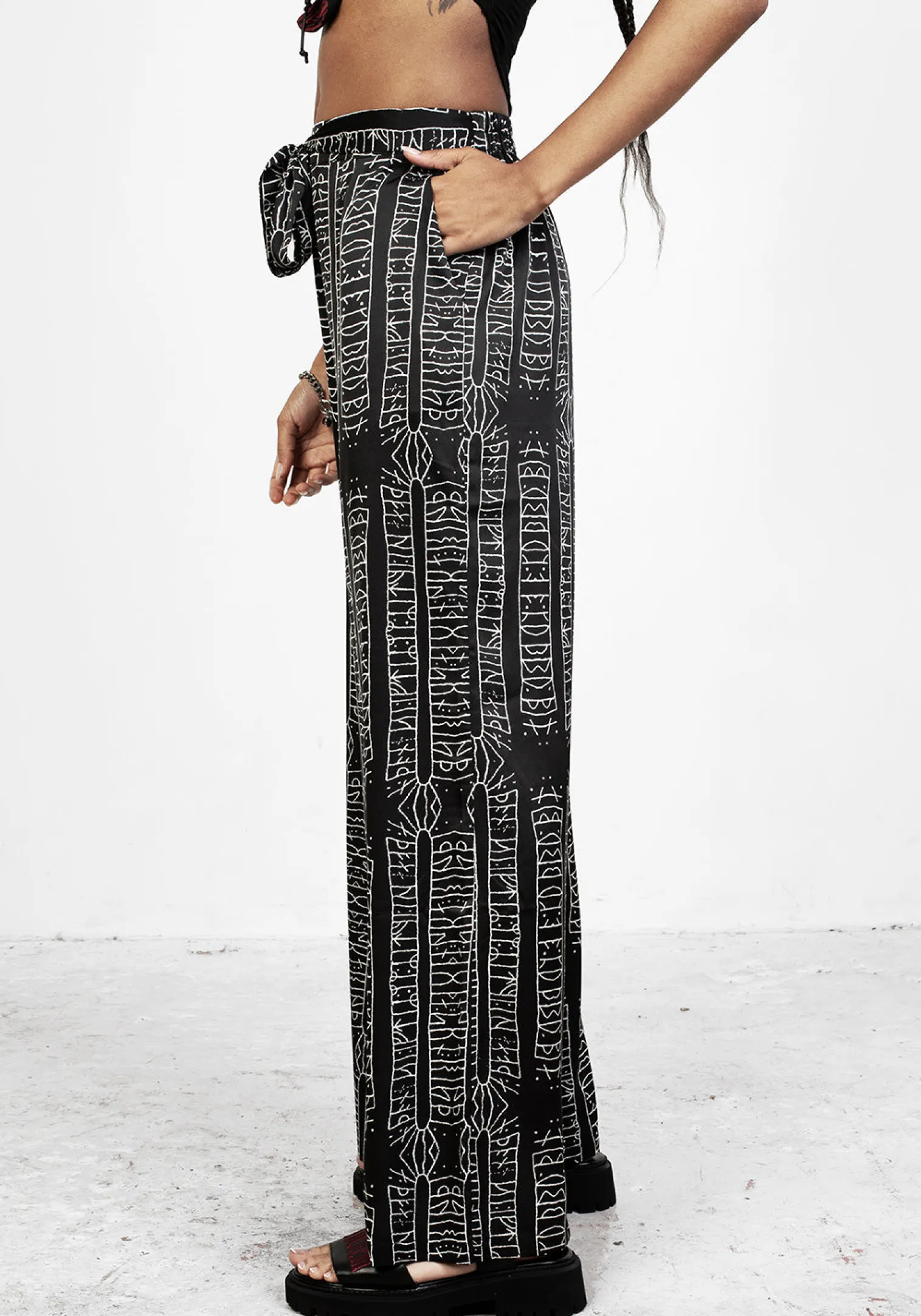 Runes Wide Leg Trousers