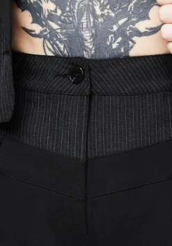 Ruthless Double Waistband Wide Leg Trousers