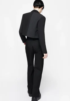 Ruthless Double Waistband Wide Leg Trousers